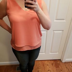 Mango sheer top